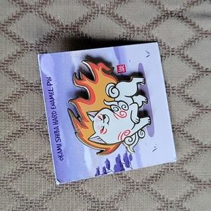 Okami Shiba hard enamel pin